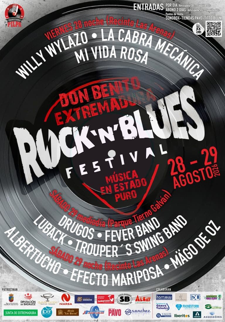 Cartel del Rock 'n' Blues Festival 2026 de Don Benito